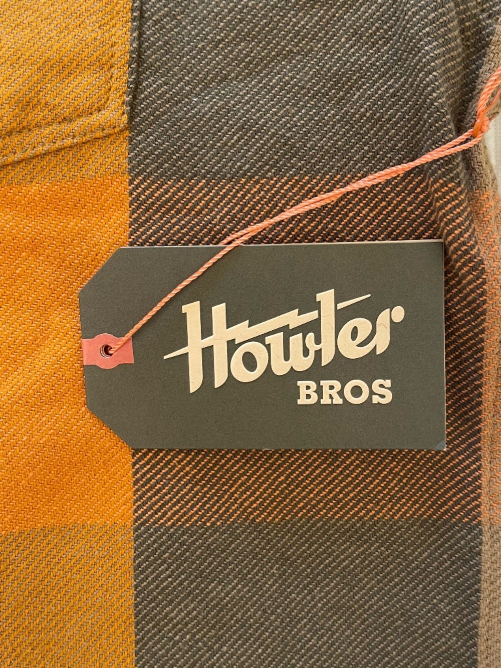 Howler Bros Men's L Outback Plaid Roadanthe Flannel Button Up Sol Glow NWT - Picture 16 of 16